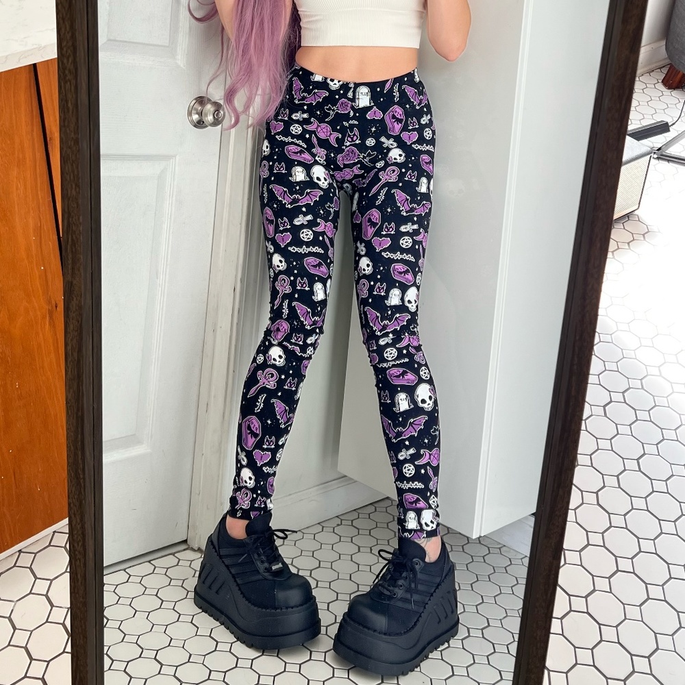 Dolls Kill - The Grave Girls - Dark Trance Yoga Pants - RARE FIND